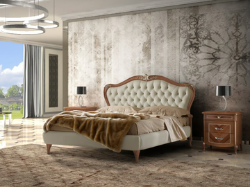 PRESTIGE 2 - Wooden king size bed with tufted headboard by CASA +39 - view 3